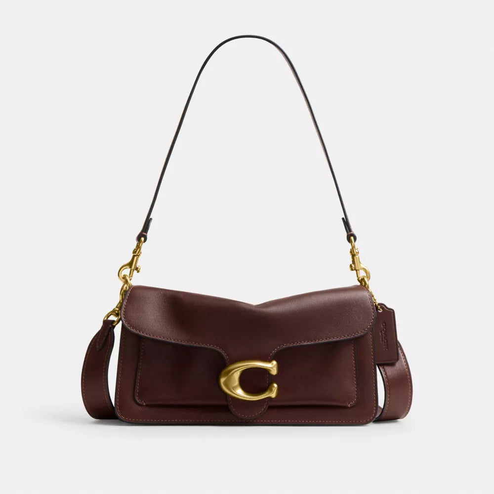Coach Tabby Shoulder Bag 26 in Soft Grain Leather Dark Brown Maple