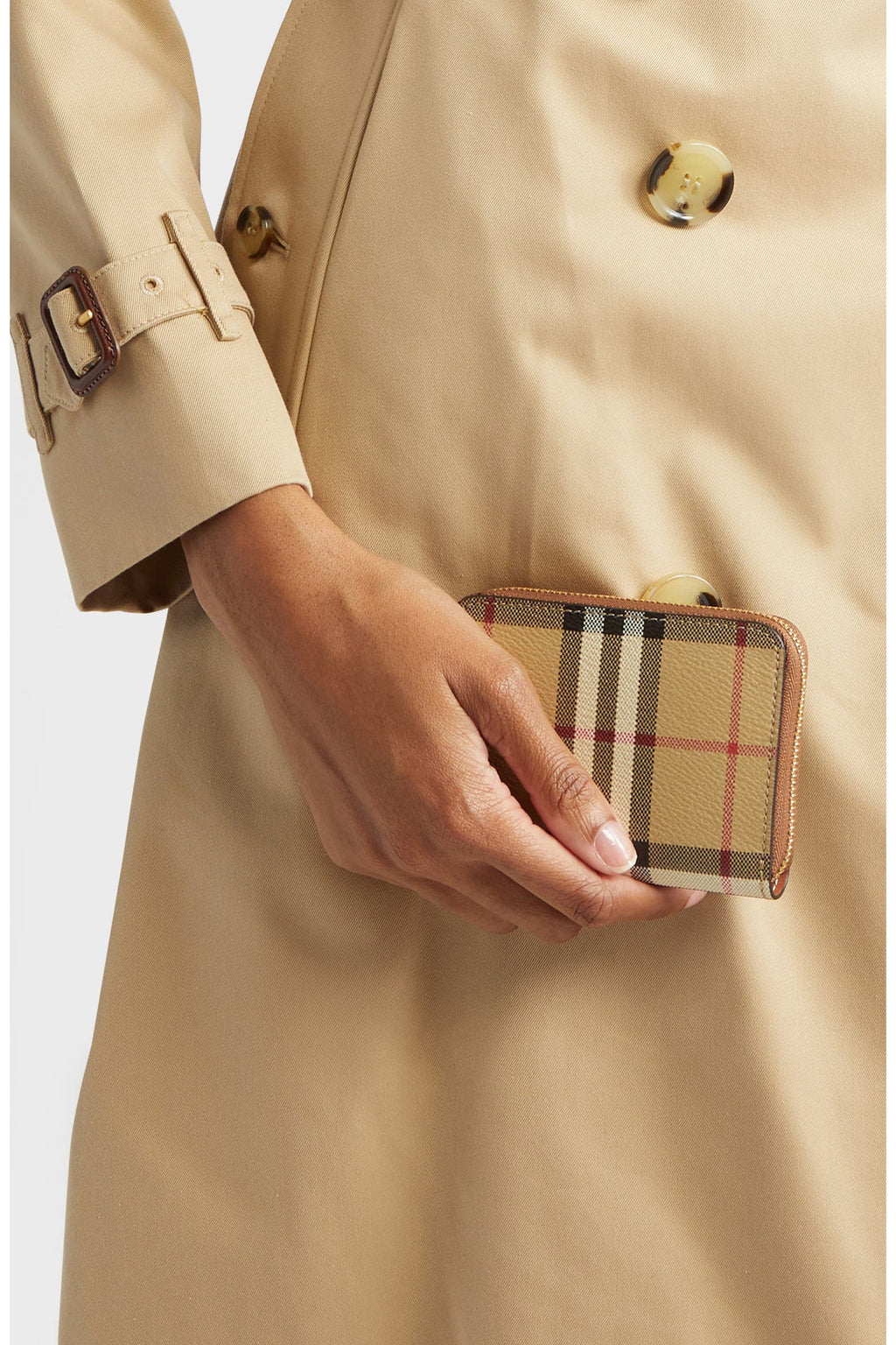 Small Check Leather Zip Wallet
Burberry