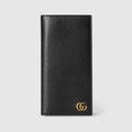 Gucci Leather Men Long Wallet Black