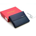 Salvatore Ferragamo men's vertical 3-fold wallet.